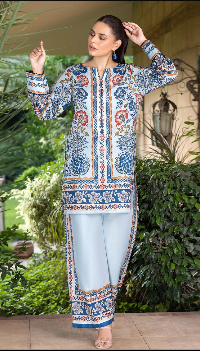 Blue Garden Printed Co-Ord Set