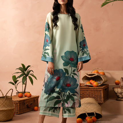 Mint Flora Kaftan