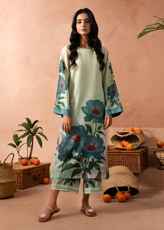 Mint Flora Kaftan