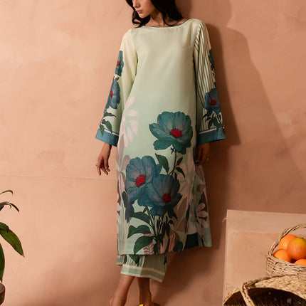 Mint Flora Kaftan