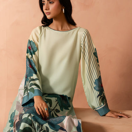 Mint Flora Kaftan