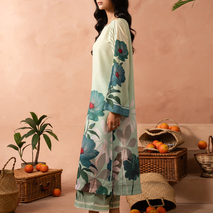 Mint Flora Kaftan