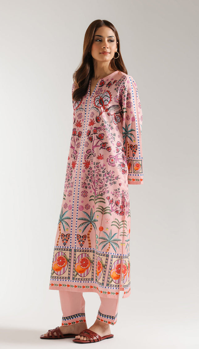 Sunset Orchard Kaftan Set – Swiss Cotton