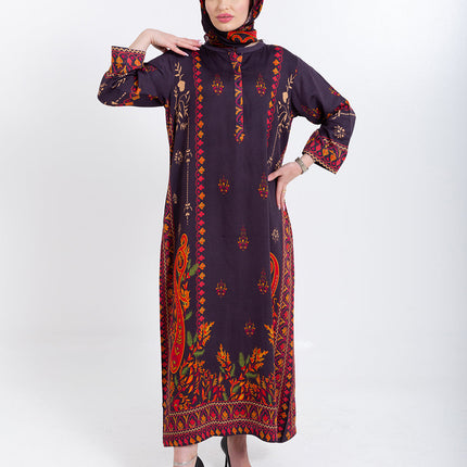 Zivara Wine Plum Cupro Satin Scarf