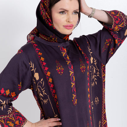 Zivara Wine Plum Cupro Satin Scarf